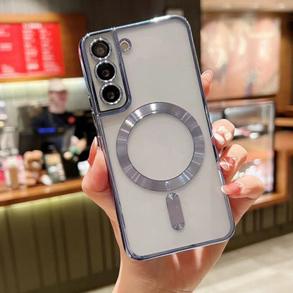 For Samsung Galaxy Note 20 MagSafe Electroplating TPU Phone Case(Sierra Blue) by buy2fix