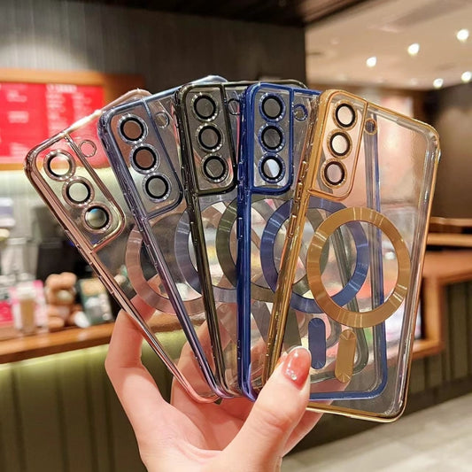 For Samsung Galaxy S20 5G MagSafe Electroplating TPU Phone Case(Black) by buy2fix