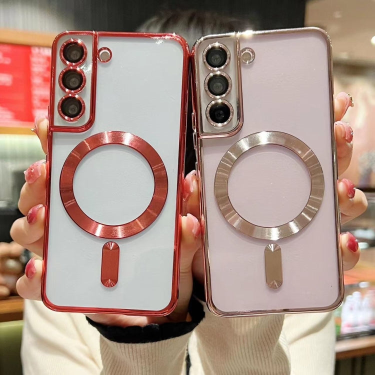 For Samsung Galaxy S20+ 5G MagSafe Electroplating TPU Phone Case(Rose Gold) by buy2fix