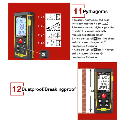 SNDWAY Double Horizontal bubble Rangefinder Laser Distance Meter Range Hand Tool Device SW- TG100 - Consumer Electronics by SNDWAY | Online Shopping UK | buy2fix