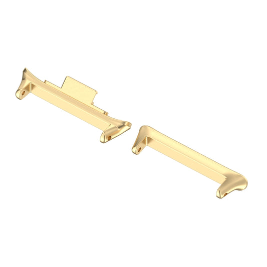 For Redmi Watch 4 1 Pair 22mm Stainless Steel Metal Watch Band Connector(Gold) by buy2fix