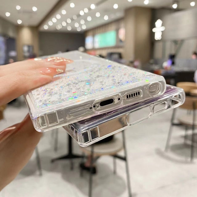 For Samsung Galaxy S23+ 5G MagSafe Glitter Hybrid Clear TPU Phone Case(Green) - Galaxy S23+ 5G Cases by buy2fix | Online Shopping UK | buy2fix