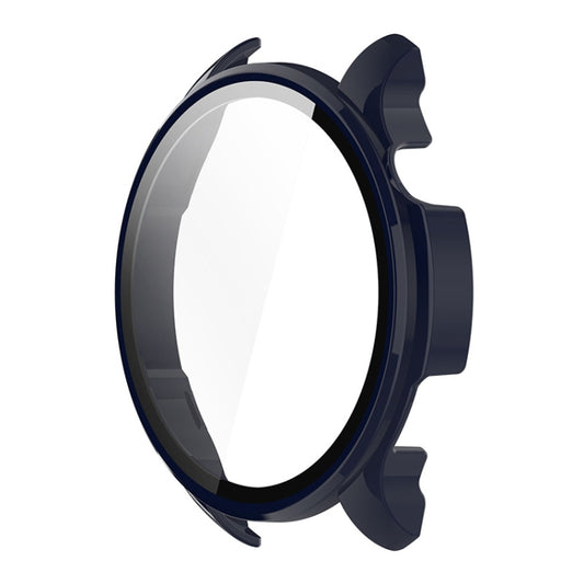 For Amazfit Balance A2286 ENKAY Hat-Prince Full Coverage Tempered Glass Film Integrated PC Watch Case(Dark Blue) by ENKAY