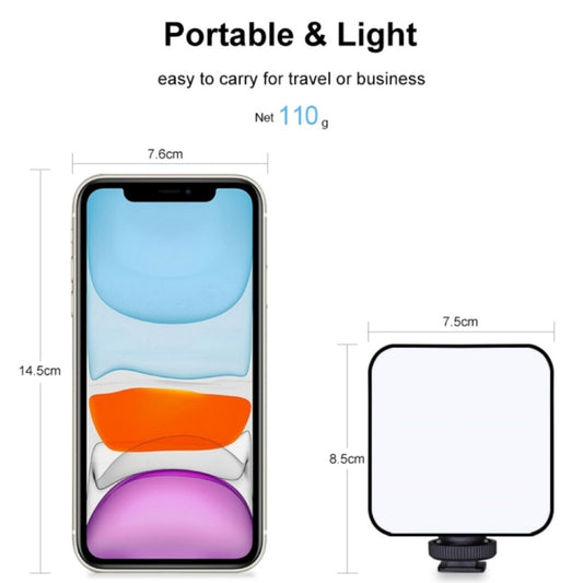 VLOGLITE W64RGB Dimmable RGB LED Pocket Fill Light 20 Modes Live Broadcast Video Light by VLOGLITE