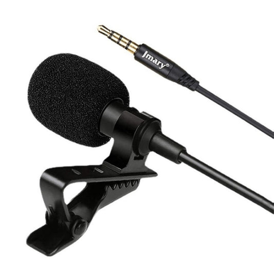 JMARY MC-R1 Phone Laptop Recording Interview Lavalier Mic 3.5mm Mini Microphone - Microphone by buy2fix | Online Shopping UK | buy2fix