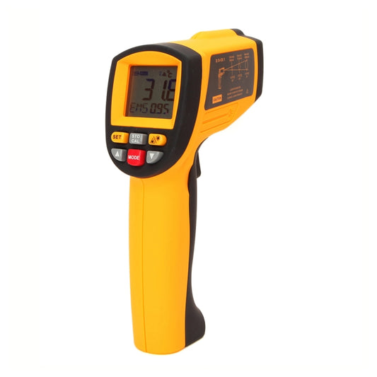 GM1150A 50:1 Infrared Thermometer -18~1150 Degrees Celsius LCD Digital Temperature Meter Industrial Pyrometer 0.1~1EM Adjustable by buy2fix