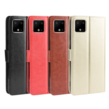 Retro Crazy Horse Texture Horizontal Flip Leather Case for Google Pixel 4XL, with Holder & Card Slots & Photo Frame(Brown) - Mobile Accessories by buy2fix | Online Shopping UK | buy2fix