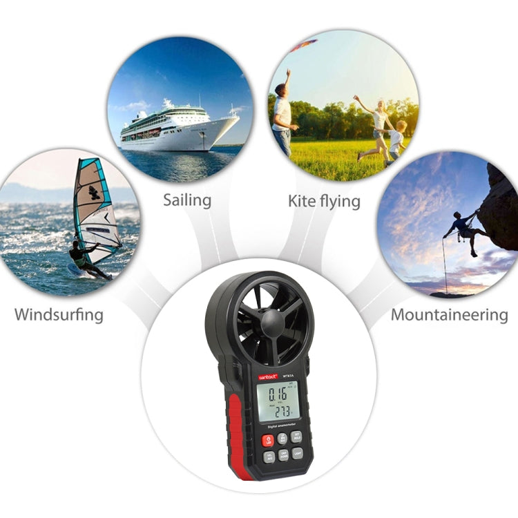 WINTACT WT87A Portable Anemometer Thermometer Wind Speed Gauge Meter - Consumer Electronics by Wintact | Online Shopping UK | buy2fix