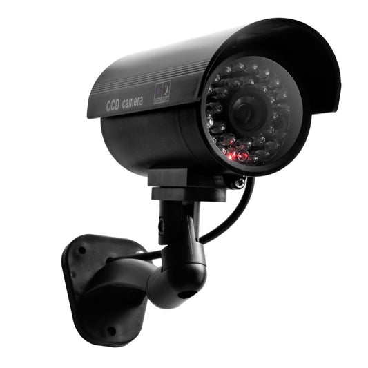 Waterproof Dummy CCTV Camera With Flashing LED For Realistic Looking for Security Alarm(black) - Security by buy2fix | Online Shopping UK | buy2fix