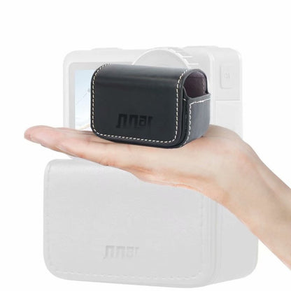 Waterproof Mini Leather Case Storage Carrying Box for DJI OSMO Action / GoPro / SJCAM / Xiaomi Mi Jia(Black) - DJI & GoPro Accessories by buy2fix | Online Shopping UK | buy2fix