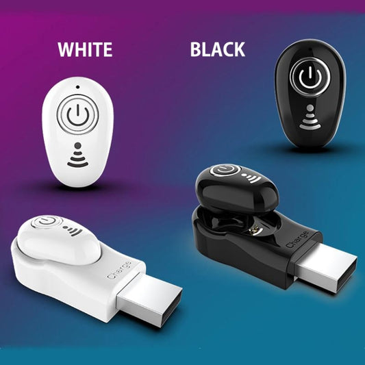 S650 Second GenerationMini Invisible Bluetooth Earphone with Microphone (Black) by buy2fix
