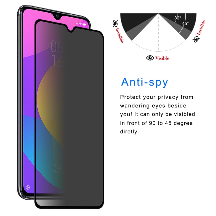 ENKAY Hat-Prince 0.26mm 9H 6D Privacy Anti-glare Full Screen Tempered Glass Film for Xiaomi Mi CC9 -  by ENKAY | Online Shopping UK | buy2fix