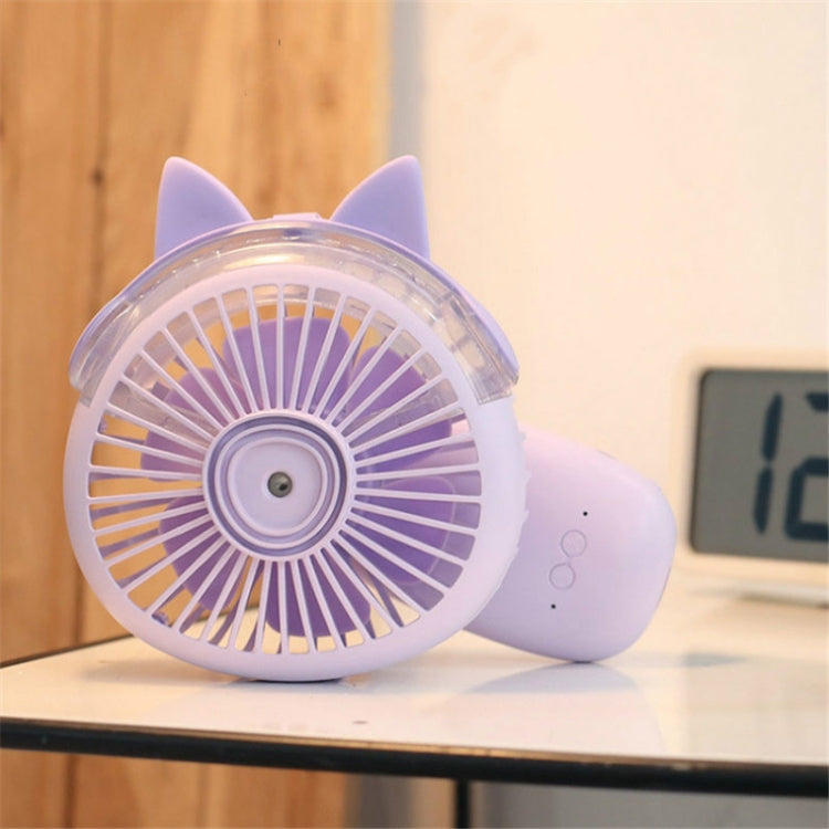 Desktop Folding Spray Mini Fan Cartoon Humidification Water Jet Fan(Blue) - Consumer Electronics by buy2fix | Online Shopping UK | buy2fix