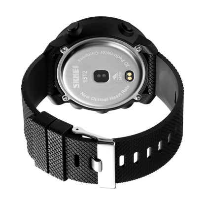 SKMEI 1511 Simple Bluetooth Men Smart Waterproof Compass Adult Smart Watch(Steel Shell Black) - Sport Watches by SKMEI | Online Shopping UK | buy2fix