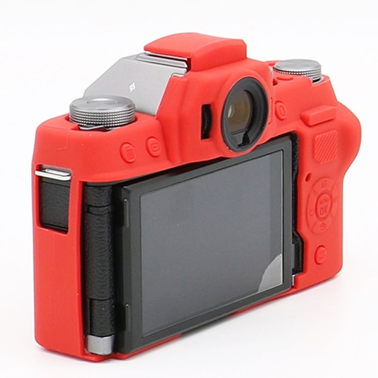 Richwell Soft Silicone TPU Skin Body Rubber Camera Case Bag Full Cover for Fujifilm Fuji X-T100 Digital Camera(Red) - Camera Accessories by Richwell | Online Shopping UK | buy2fix