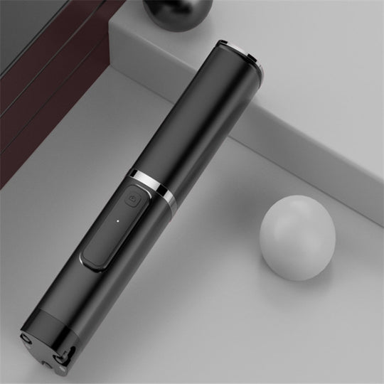 Support télescopique dissimulé Bluetooth sans fil portable, une perche à selfie Bluetooth (noir)