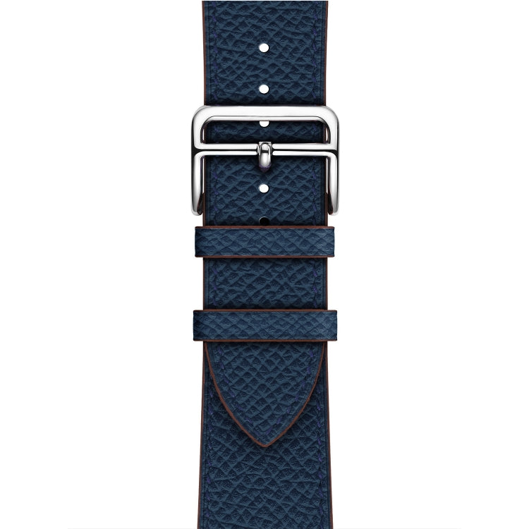 For Apple Watch 3 / 2 / 1 Generation 42mm Universal Leather Cross Band(Dark Blue) by buy2fix