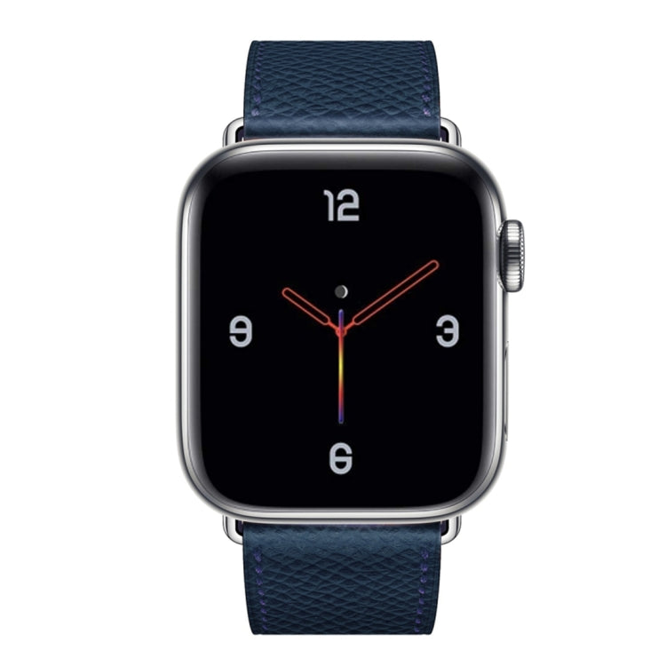 For Apple Watch 3 / 2 / 1 Generation 42mm Universal Leather Cross Band(Dark Blue) by buy2fix