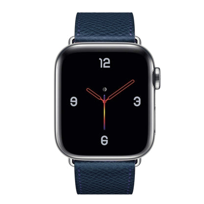 For Apple Watch 3 / 2 / 1 Generation 42mm Universal Leather Cross Band(Dark Blue) by buy2fix
