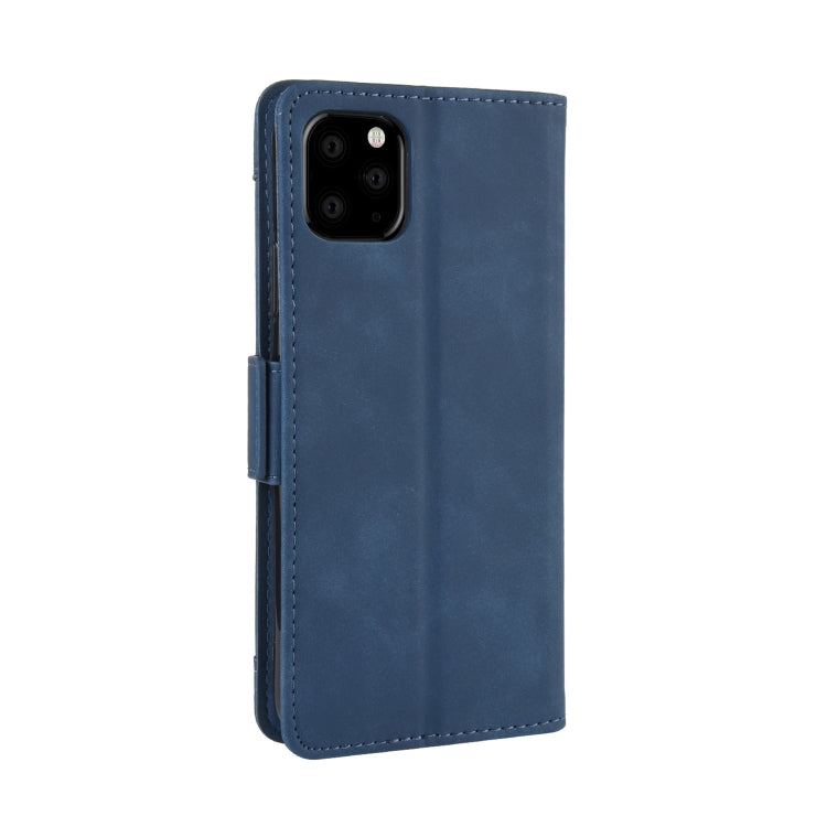 For iPhone 11 Wallet Style Skin Feel Calf Pattern Leather Case, with Separate Card Slot(Blue) by buy2fix