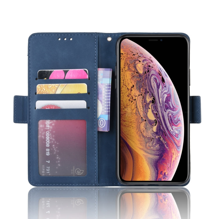 For iPhone 11 Wallet Style Skin Feel Calf Pattern Leather Case, with Separate Card Slot(Blue) by buy2fix