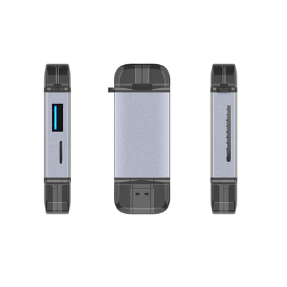 3 in 1 USB-C / Type-C + USB 2.0 + Micro USB Multifunction OTG Card Reader by buy2fix