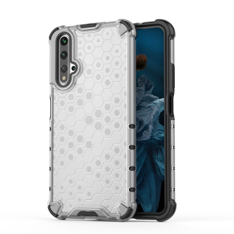 For Huawei Nova 5T Shockproof Honeycomb PC + TPU Case(White) - Mobile Accessories by buy2fix | Online Shopping UK | buy2fix