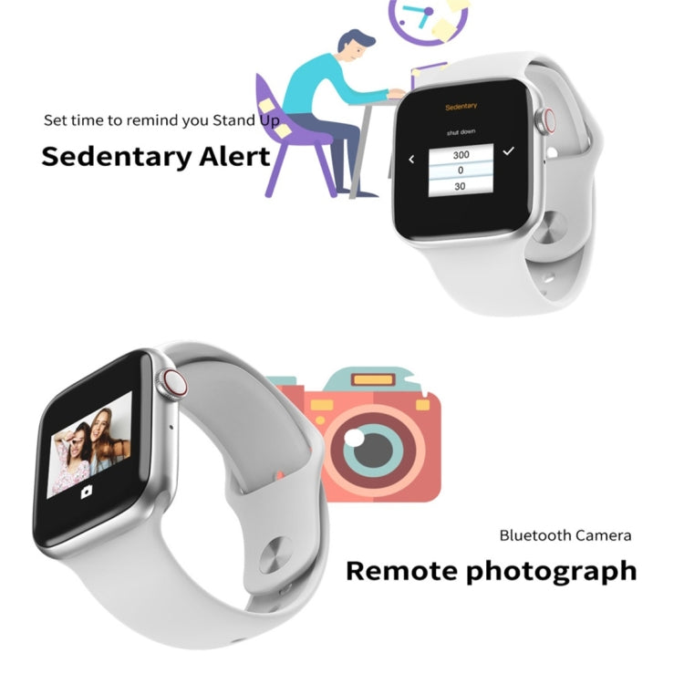 W34 1.54 inch IPS Color Screen Smart Watch,Support Call Reminder /Heart Rate Monitoring/Sleep Monitoring/Sedentary Reminder/ECG Monitoring(Silver) - Smart Wear by buy2fix | Online Shopping UK | buy2fix