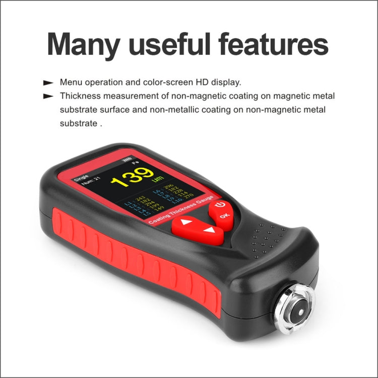 GT230 Thickness Gauges Paint Coating Thickness Gauge Car Film Digital Thickness Gauge Tester Rechargeable Thickness Gauge - Consumer Electronics by buy2fix | Online Shopping UK | buy2fix