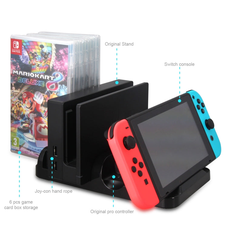 Multi-function Charging Dock Game Disc Storage Stand For Nintendo Switch Game Accessories - Toys & Hobbies by DOBE | Online Shopping UK | buy2fix