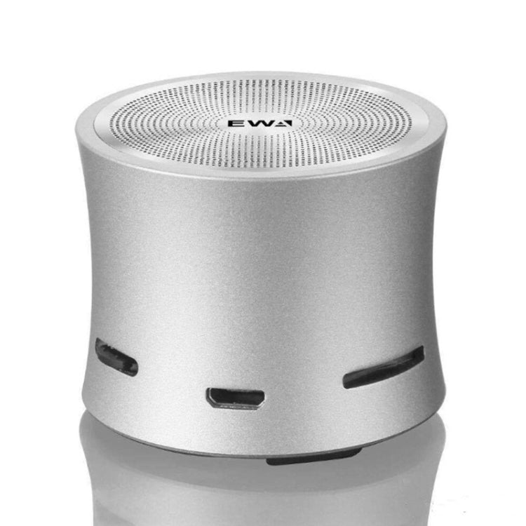 EWA A104 Bluetooth Speaker MP3 Player Portable Speaker Metallic USB Input MP3 Player Stereo Multimedia Speaker(Silver) - Mini Speaker by EWA | Online Shopping UK | buy2fix