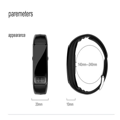 P12 0.96inch TFT Color Screen Smart Watch IP67 Waterproof,Support Call Reminder /Heart Rate Monitoring/Blood Pressure Monitoring/ECG Monitoring(Black) - Smart Wear by buy2fix | Online Shopping UK | buy2fix