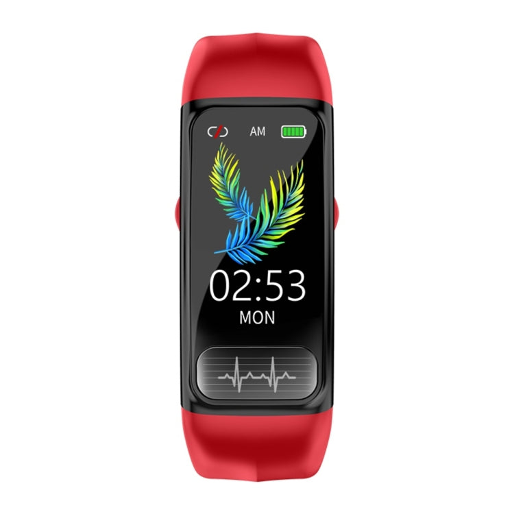 P12 0.96inch TFT Color Screen Smart Watch IP67 Waterproof,Support Call Reminder /Heart Rate Monitoring/Blood Pressure Monitoring/ECG Monitoring(Red) - Smart Wear by buy2fix | Online Shopping UK | buy2fix