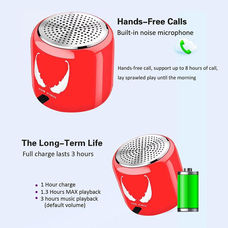 M9 Bluetooth5.0 Subwoofer Portable Speaker Aluminium Alloy Body Music Player(Red) - Mini Speaker by buy2fix | Online Shopping UK | buy2fix