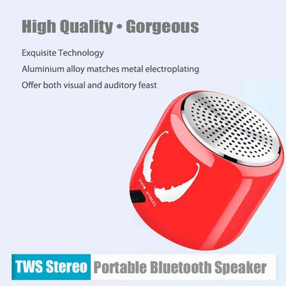 M9 Bluetooth5.0 Subwoofer Portable Speaker Aluminium Alloy Body Music Player(White) - Mini Speaker by buy2fix | Online Shopping UK | buy2fix