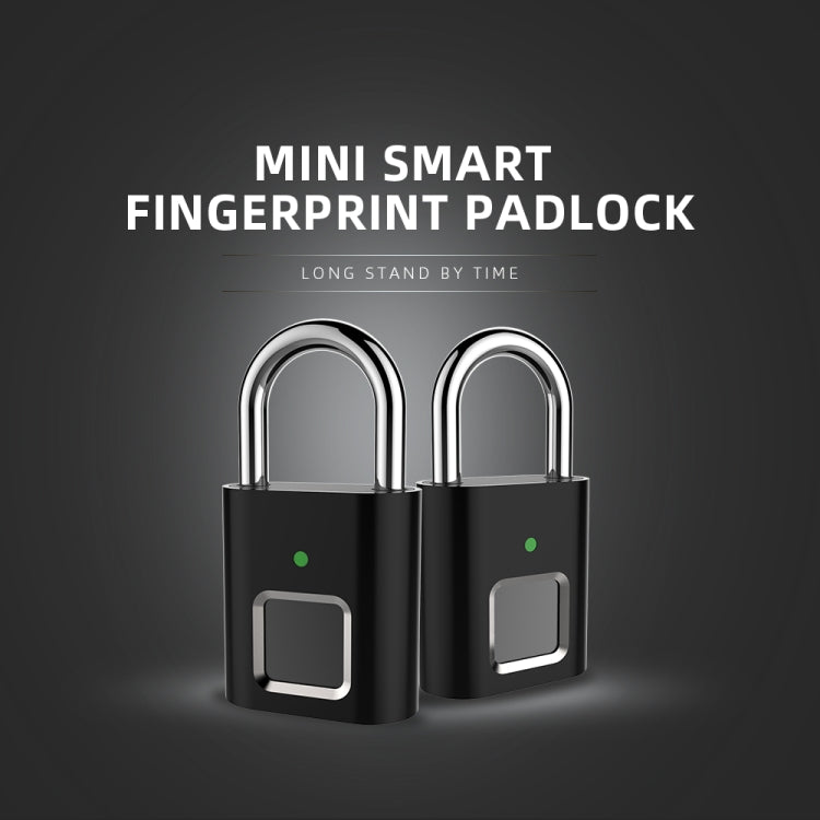 L34 Fingerprint Lock Smart Lock Household Luggage Dormitory Storage Cabinet Electronic Padlock by buy2fix