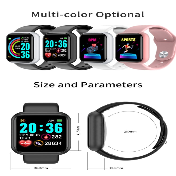 B57S 1.3inch IPS Color Screen Smart Watch IP67 Waterproof,Support Call Reminder /Heart Rate Monitoring/Blood Pressure Monitoring/Sleep Monitoring(Black) - Smart Wear by buy2fix | Online Shopping UK | buy2fix
