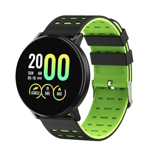 119plus 1.3inch IPS Color Screen Smart Watch IP68 Waterproof,Support Call Reminder /Heart Rate Monitoring/Blood Pressure Monitoring/Blood Oxygen Monitoring(Green) - Smart Wear by buy2fix | Online Shopping UK | buy2fix