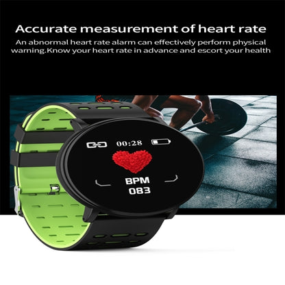 119plus 1.3inch IPS Color Screen Smart Watch IP68 Waterproof,Support Call Reminder /Heart Rate Monitoring/Blood Pressure Monitoring/Blood Oxygen Monitoring(Green) - Smart Wear by buy2fix | Online Shopping UK | buy2fix