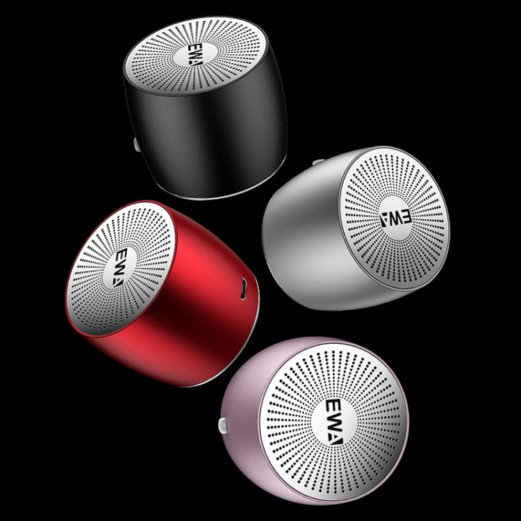 EWA A103 Portable Bluetooth Speaker Wireless Heavy Bass Bomm Box Subwoofer Phone Call Surround Sound Bluetooth Shower Speaker(Silver) - Mini Speaker by EWA | Online Shopping UK | buy2fix