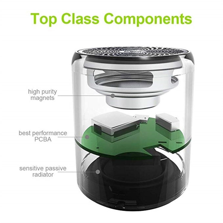 EWA A107 TWS Portable Super Mini Subwoofer Waterproof Bluetooth Speaker(Rose Gold) by EWA