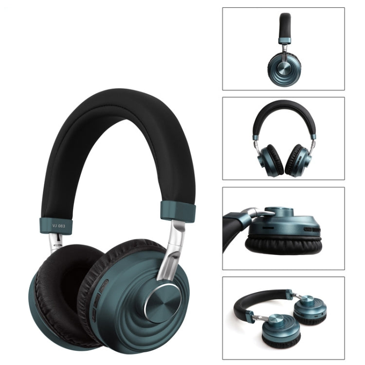 VJ083 Folding Wireless Headset Bluetooth Competitive Game Music Sports Plug Cartoon Wireless Headset(Gold) - Headset & Headphone by buy2fix | Online Shopping UK | buy2fix