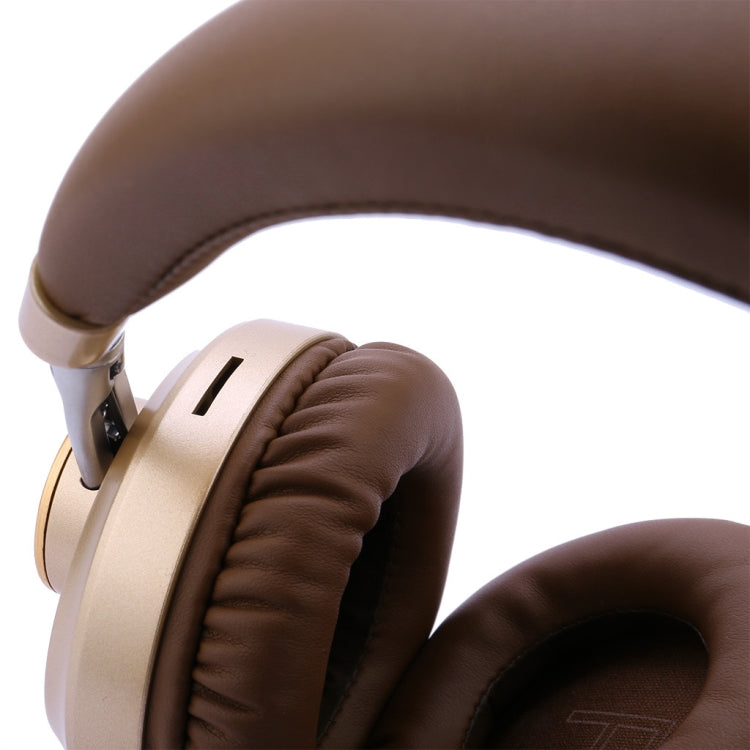 VJ083 Folding Wireless Headset Bluetooth Competitive Game Music Sports Plug Cartoon Wireless Headset(Gold) - Headset & Headphone by buy2fix | Online Shopping UK | buy2fix