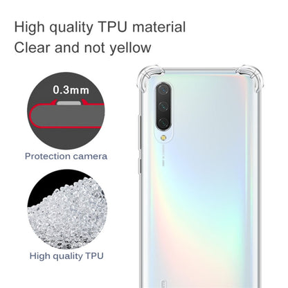 For Xiaomi Mi 10 Pro Four-Corner Anti-Drop Ultra-Thin Transparent TPU Phone Case(Transparent) by buy2fix