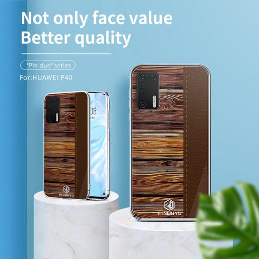 For Huawei P40 PINWUYO Pindun Series Slim 3D Flashing All-inclusive PC Case(Blue) by PINWUYO