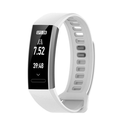 For Huawei Band 2 Pro / Band 2 / ERS-B19 / ERS-B29 Sports Bracelet Silicone Watch Band(White) - Smart Wear by buy2fix | Online Shopping UK | buy2fix