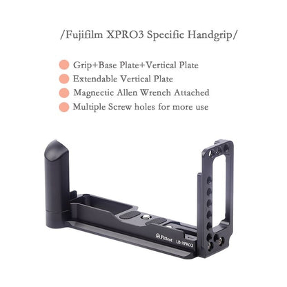 Vertical Shoot Quick Release L Plate Bracket Base Holder for FUJIFILM X Pro 3 - Camera Accessories by FITTEST | Online Shopping UK | buy2fix