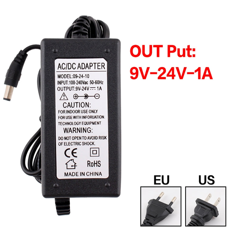 9V-24V 1A AC To DC Adjustable Voltage Power Adapter Universal Power Supply Display Screen Power Switching Charger, Plug Type:US - Power Supplies by buy2fix | Online Shopping UK | buy2fix