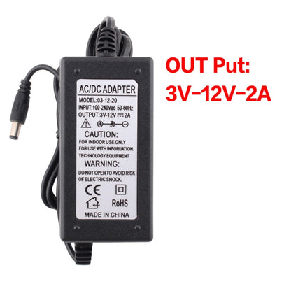 9V-24V 1A AC To DC Adjustable Voltage Power Adapter Universal Power Supply Display Screen Power Switching Charger, Plug Type:EU - Power Supplies by buy2fix | Online Shopping UK | buy2fix