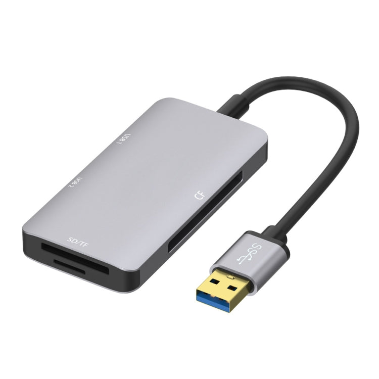 Onten 8107 USB3.0 HUB with CF SD TF Card Reader - USB 3.0 HUB by Onten | Online Shopping UK | buy2fix